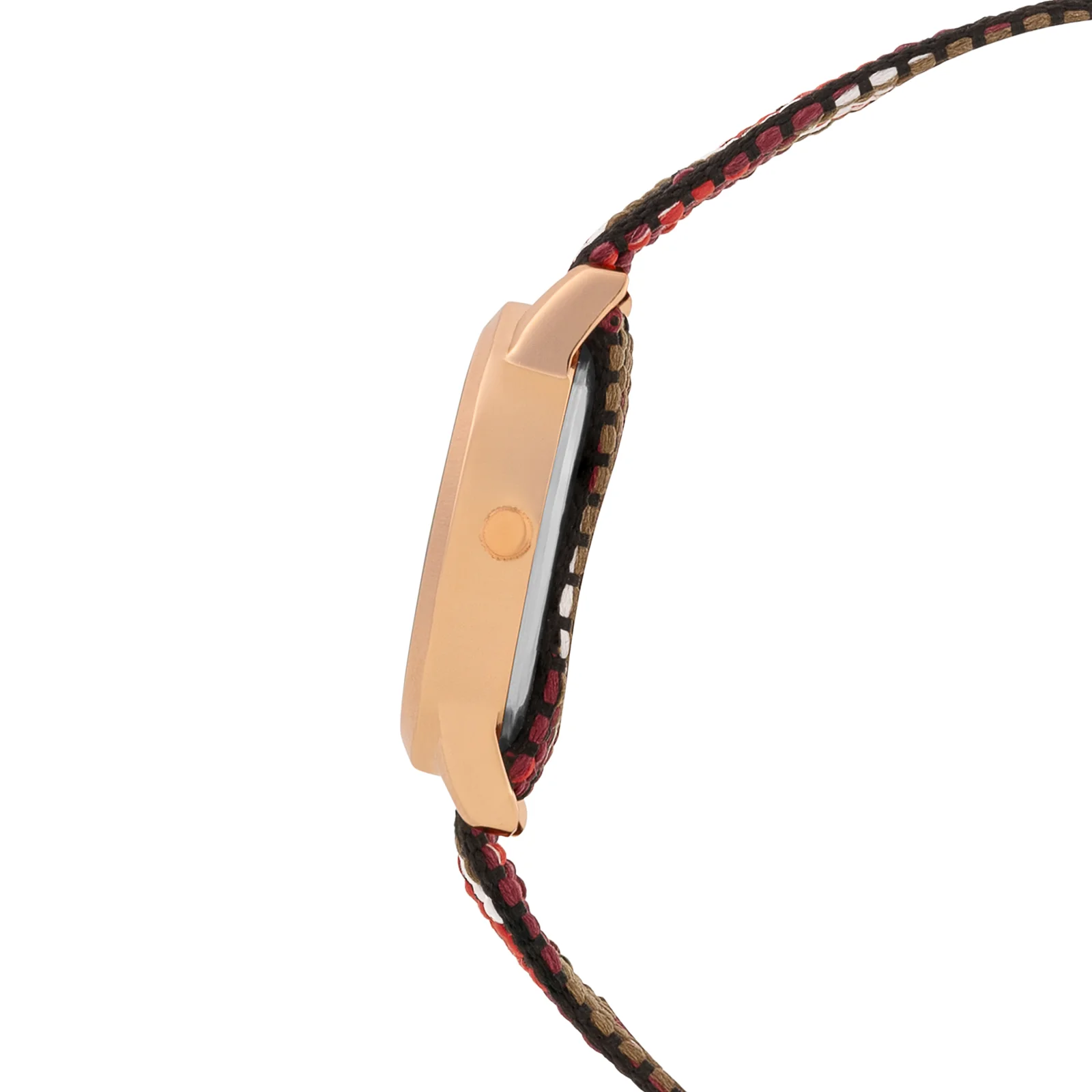 Zen Loom Rose Gold Medium Dial Red Macrame Strap Women's Watch - Image 5
