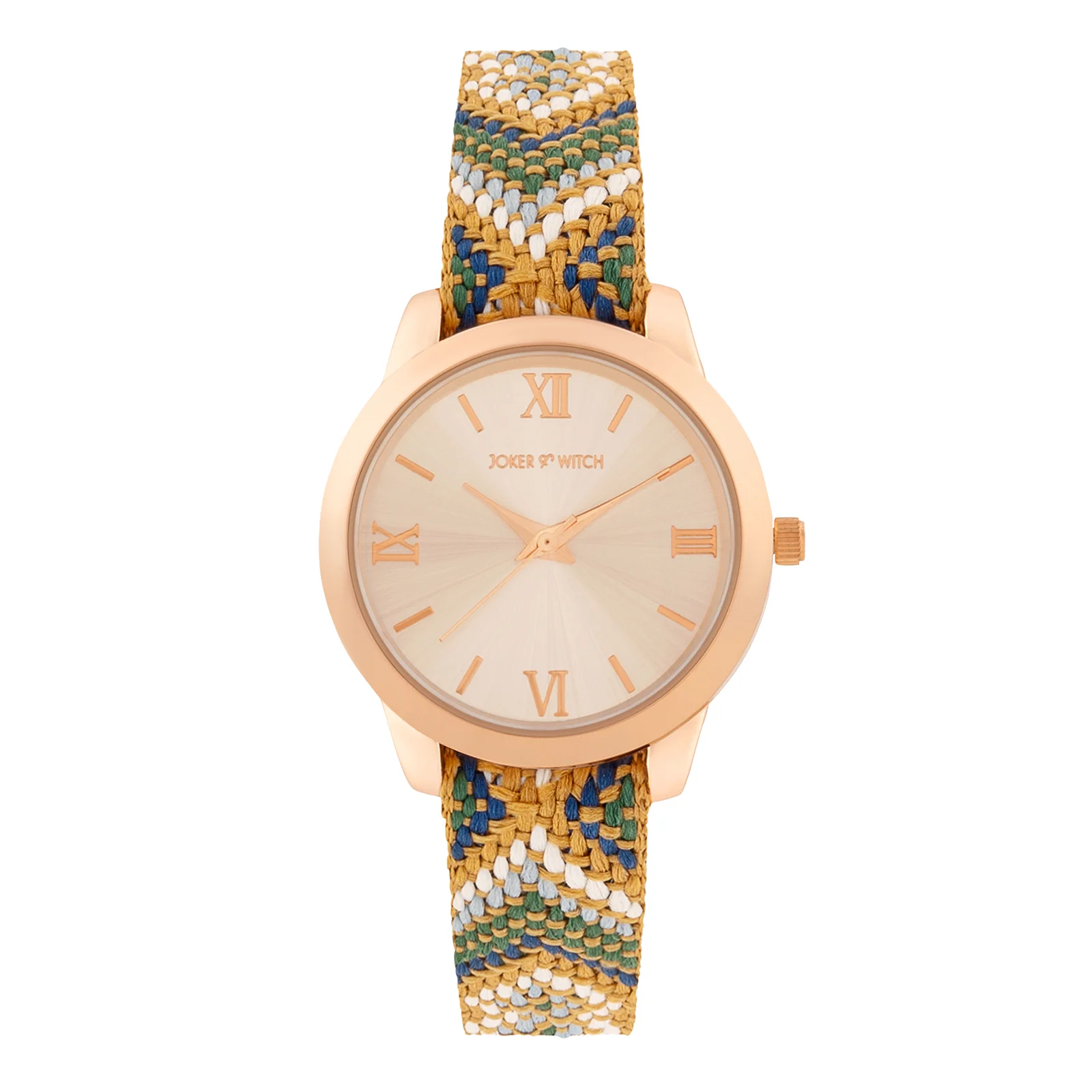 Zen Loom Rose Gold Medium Dial Earthy Macrame Strap Women's Watch - Image 3