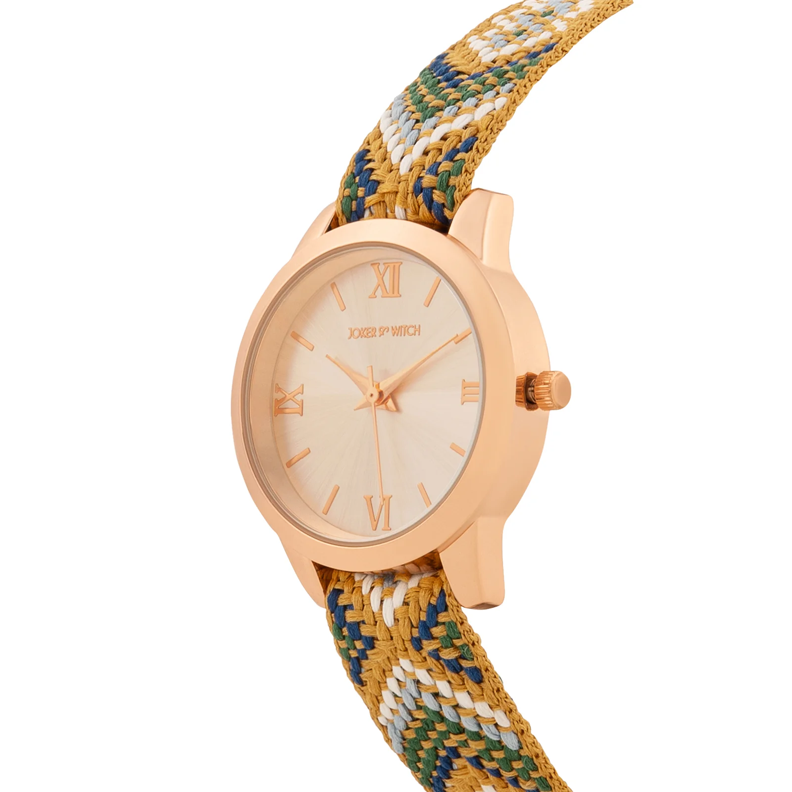 Zen Loom Rose Gold Medium Dial Earthy Macrame Strap Women's Watch - Image 4