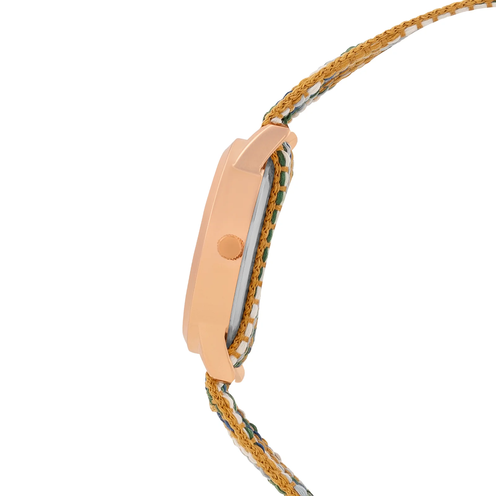 Zen Loom Rose Gold Medium Dial Earthy Macrame Strap Women's Watch - Image 5
