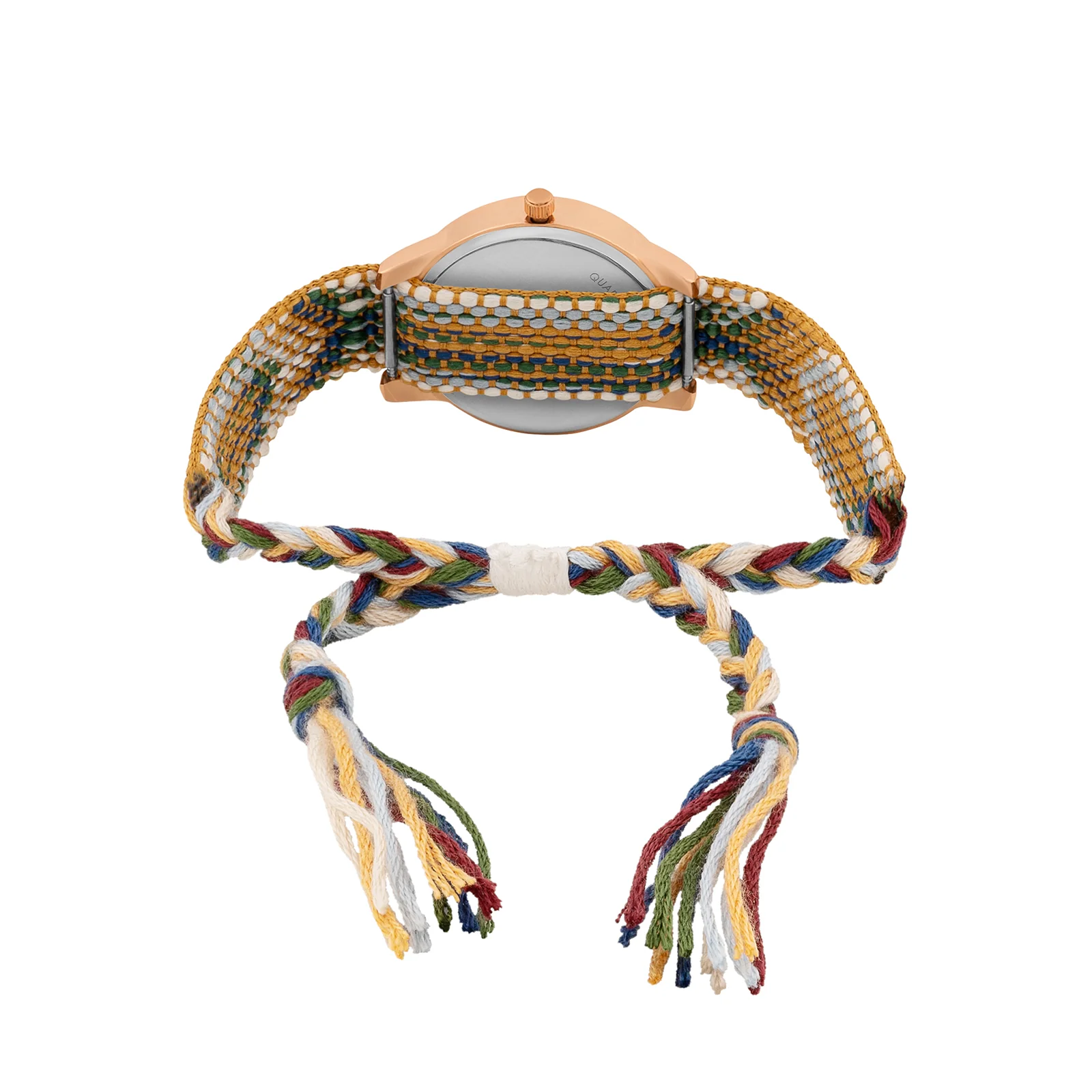 Zen Loom Rose Gold Medium Dial Earthy Macrame Strap Women's Watch - Image 6