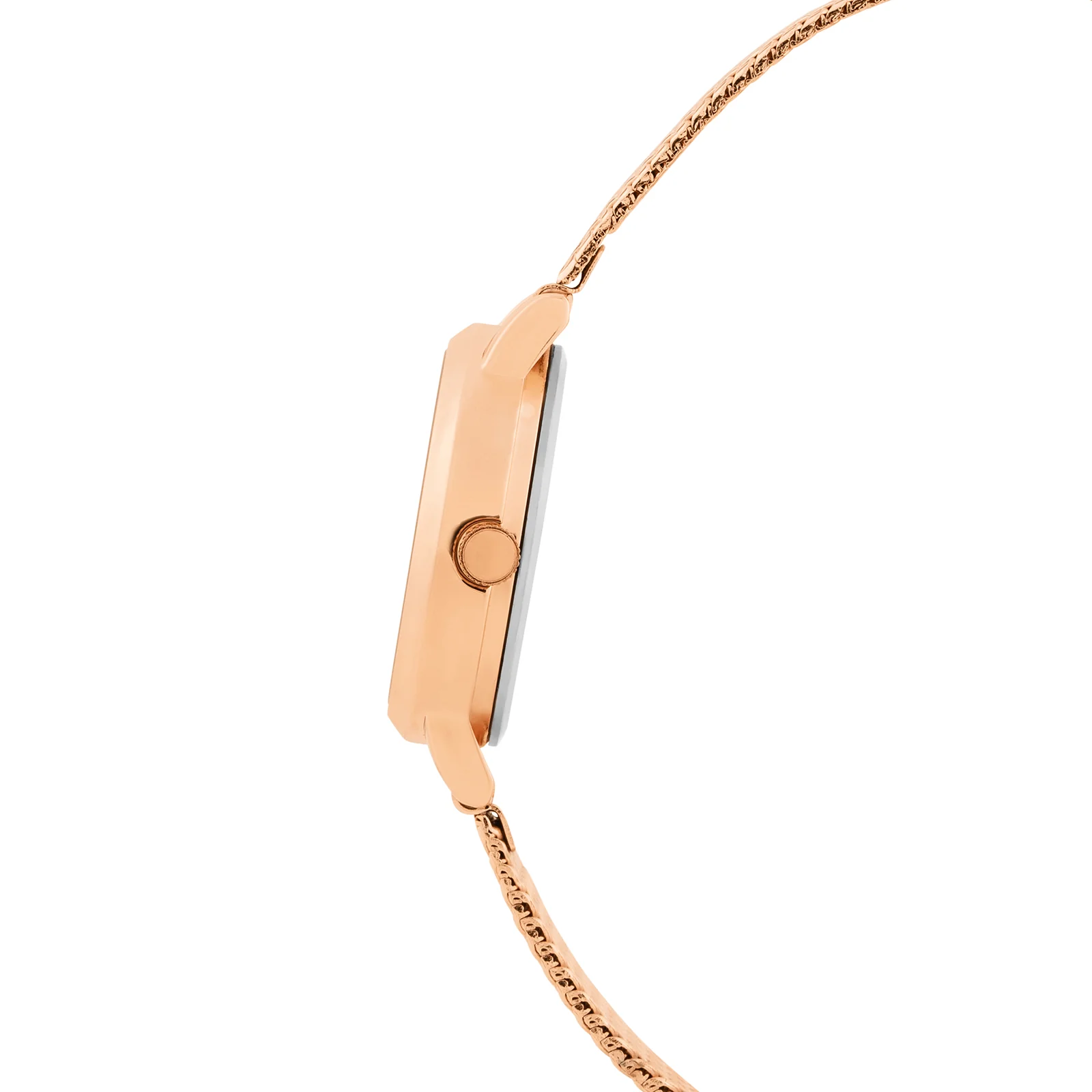 Zenith Black Small Dial Rose Gold Mesh Strap Women's Watch - Image 5